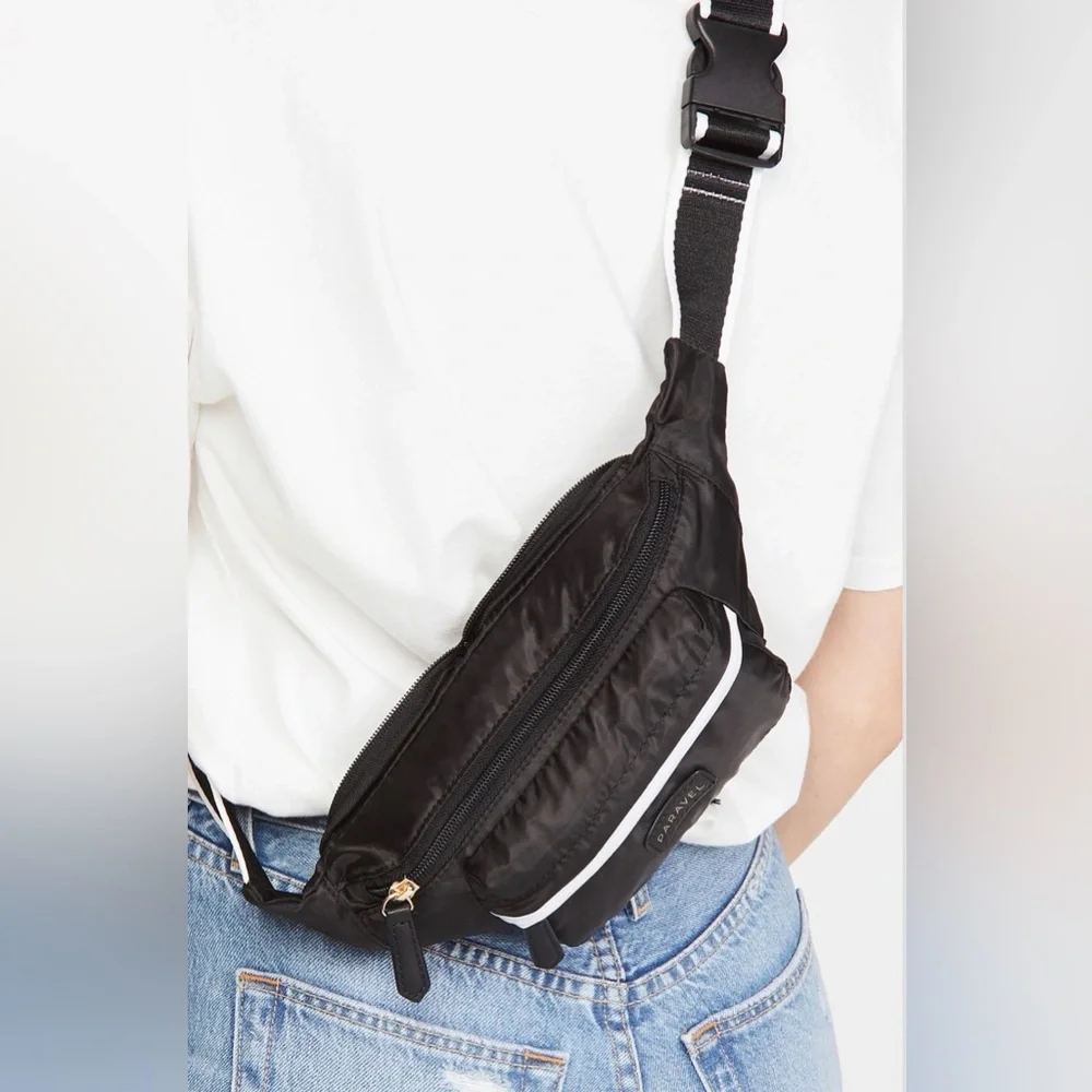 Paravel Black and White Belt Bag - Picture 2 of 10